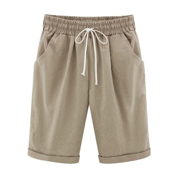 Elastic Waist Casual Comfy Summer Shorts - Image 4