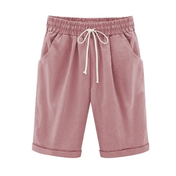 Elastic Waist Casual Comfy Summer Shorts - Image 6