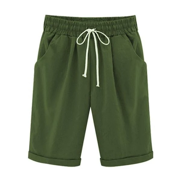 Elastic Waist Casual Comfy Summer Shorts - Image 8
