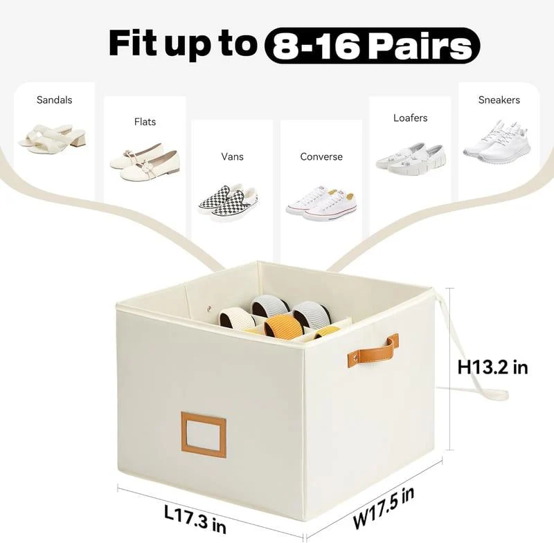 Fabric Shoe Organizer Storage Box - Image 10