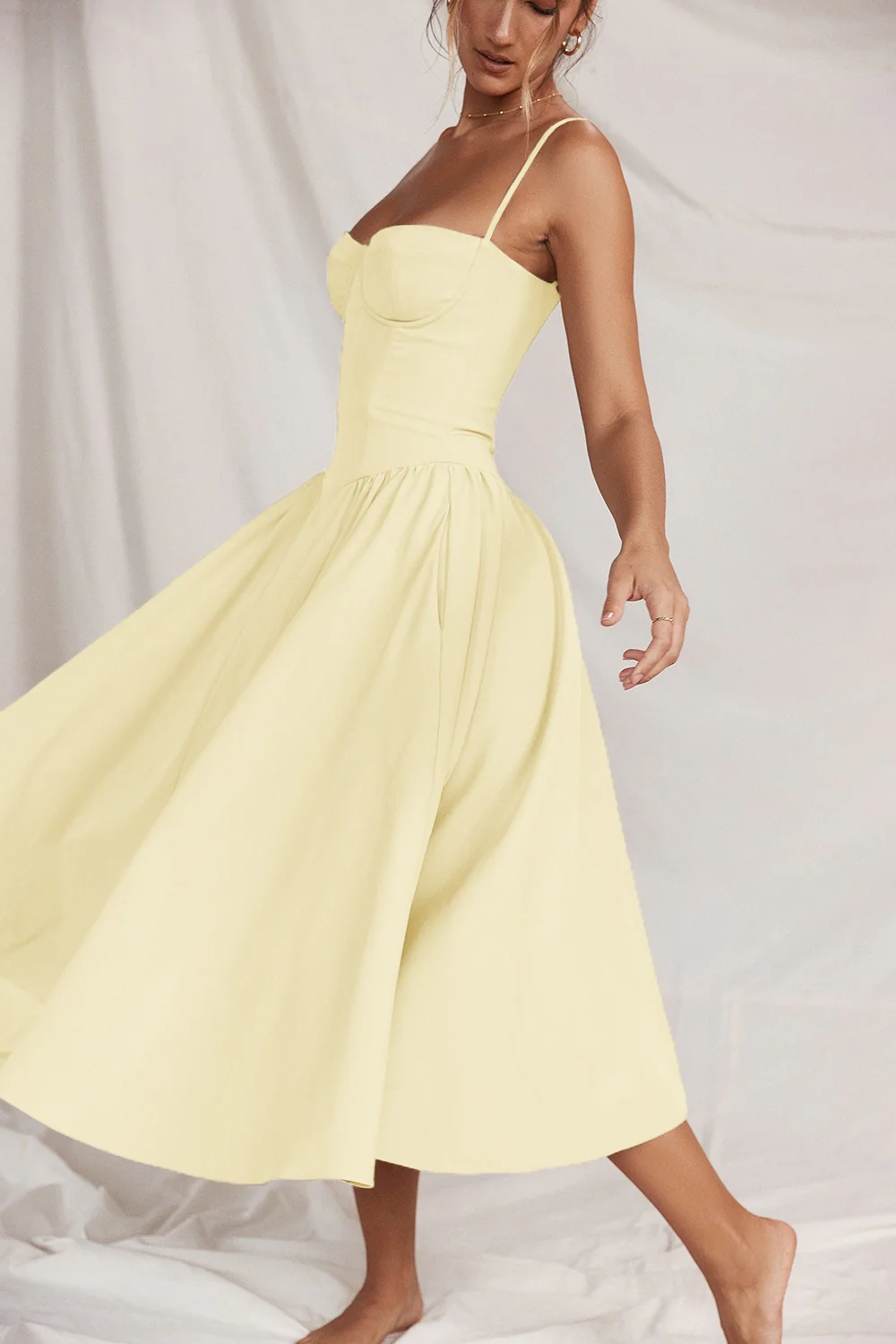 Elegant Solid Color Slip Dress - Image 13