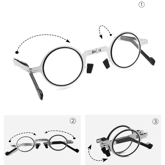Hot Sell - Ultra Light Titanium Material Screwless Foldable Reading Glasses - Image 10