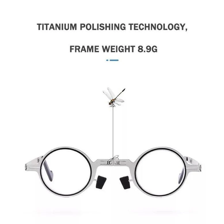 Hot Sell - Ultra Light Titanium Material Screwless Foldable Reading Glasses - Image 12