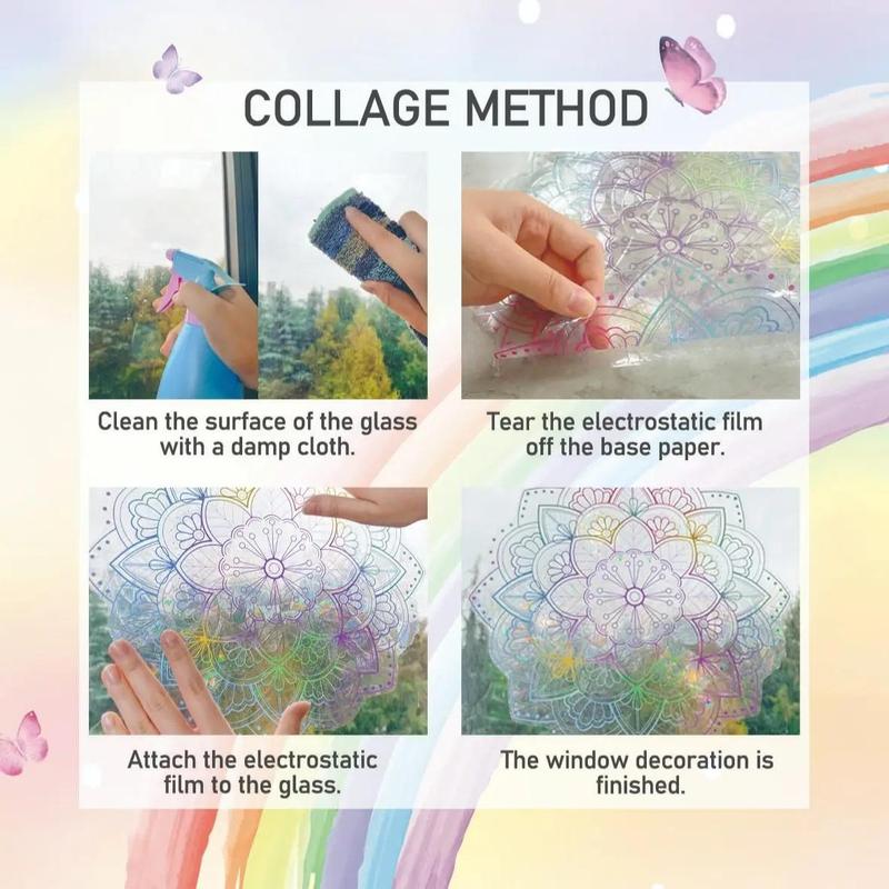 Floral Pattern Window Sticker - Image 9