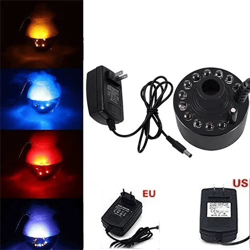 12 LED light Ultrasonic Mist Maker Fogger - Image 11