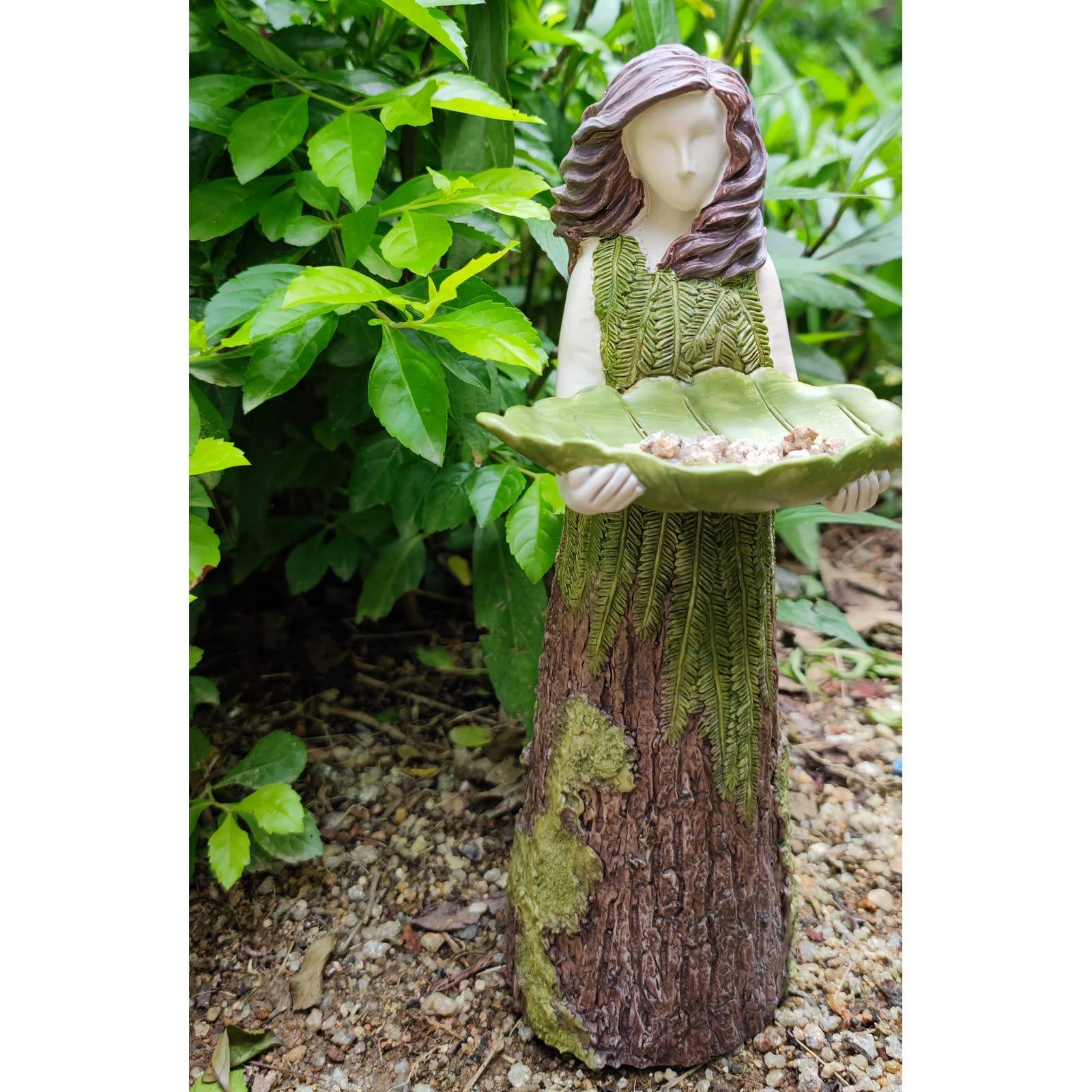 (Purchase 2 free birds 1) Forest Girl Bird Feeder - Bird Feeder Fairy Statue - Image 7