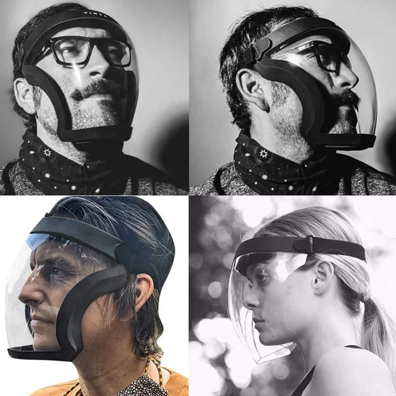 Full Face Protection Large Transparent Face Shield - Image 3