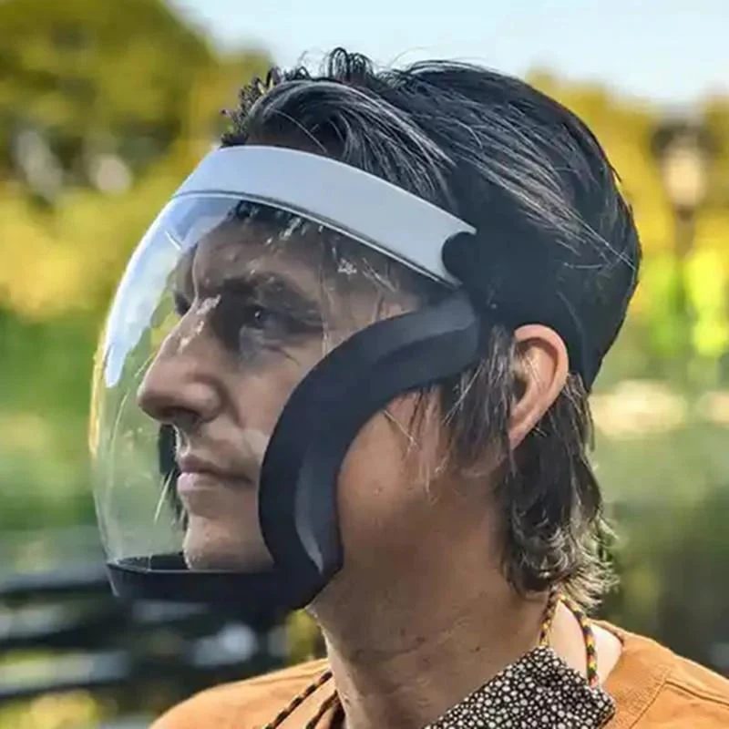 Full Face Protection Large Transparent Face Shield - Image 5
