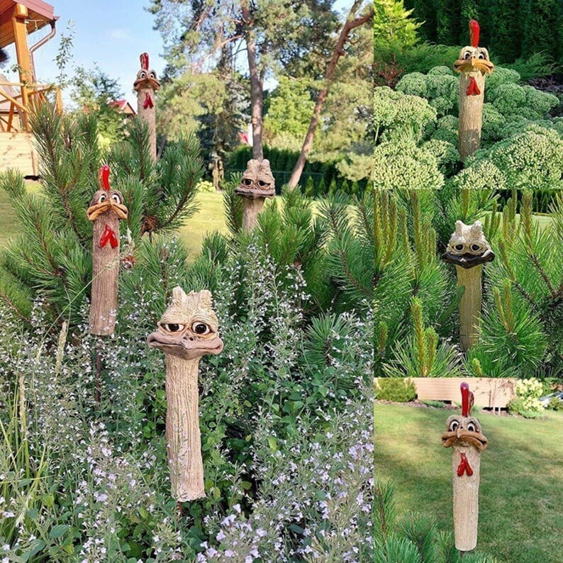 Funny Hidden Chickens Garden Decoration - Image 5