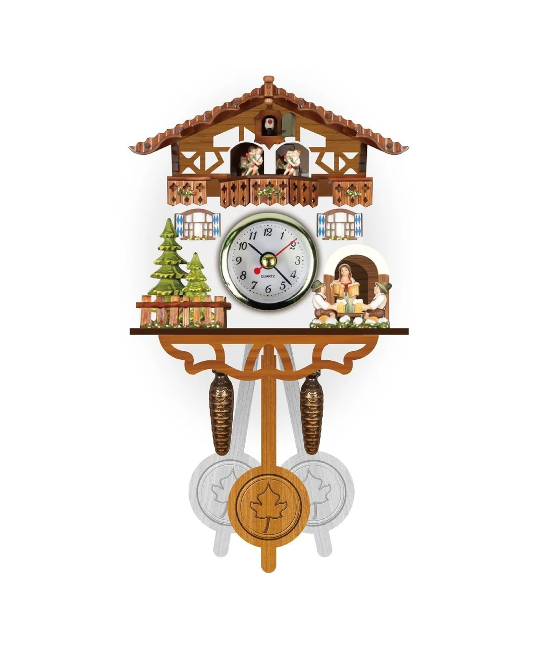 German Cuckoo Clock-German Black Forest Cuckoo Clock - Image 6