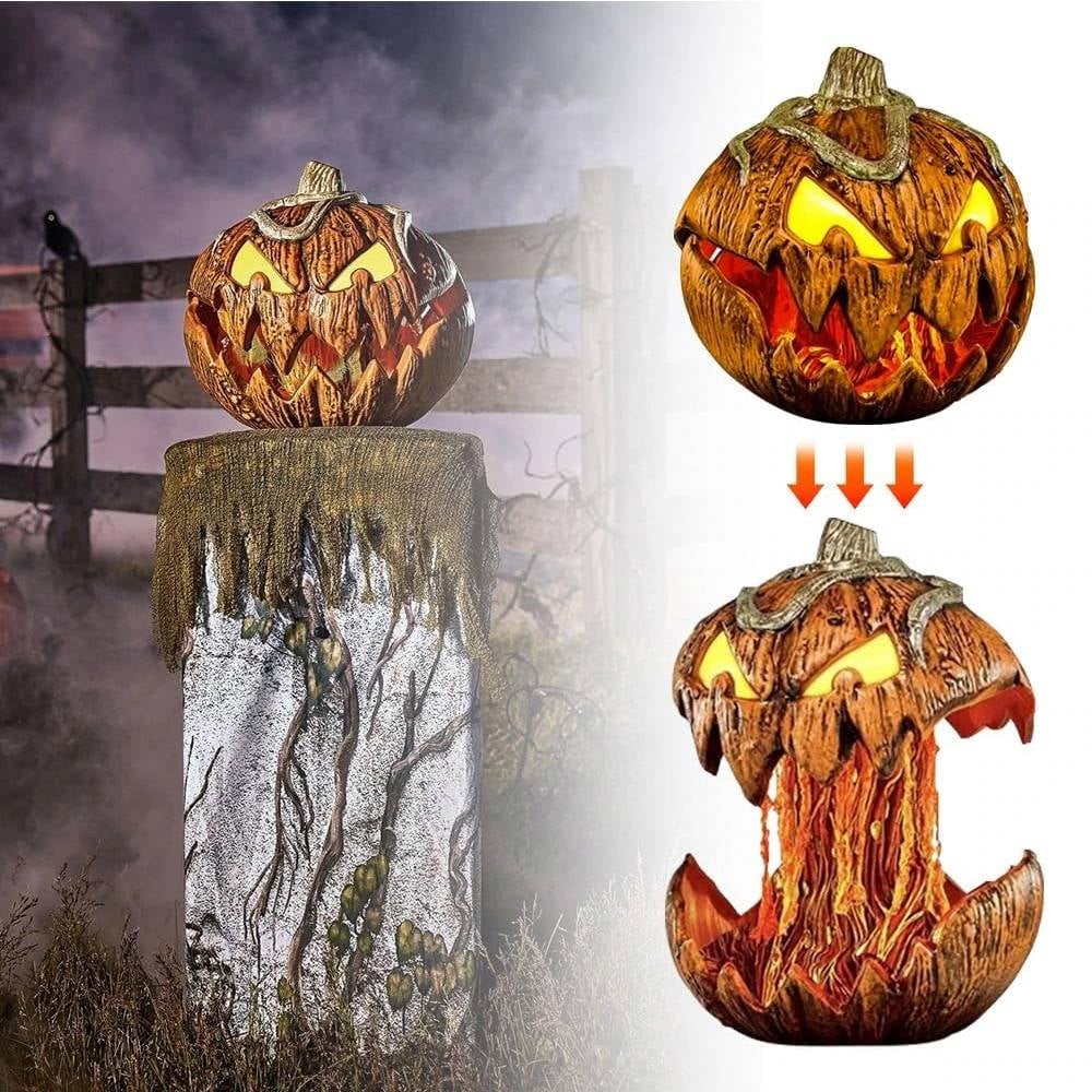 Halloween Scary Pumpkin With Lights