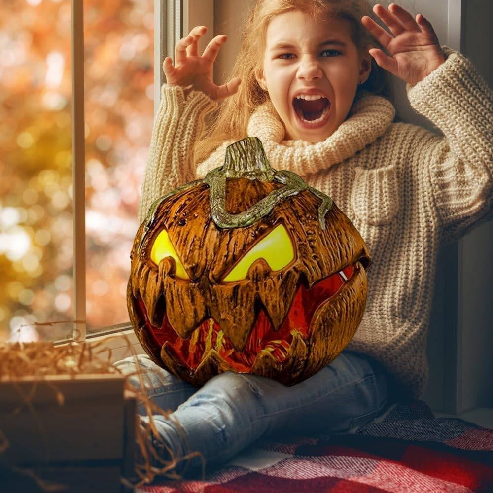 Halloween Scary Pumpkin With Lights - Image 2