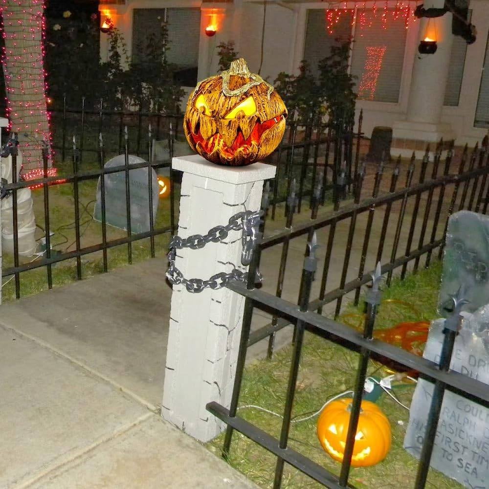 Halloween Scary Pumpkin With Lights - Image 5