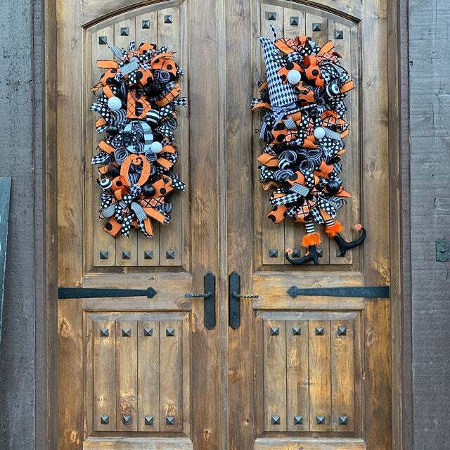 Halloween Swag Wreath Fall Wreath-HOT SALE - Image 9
