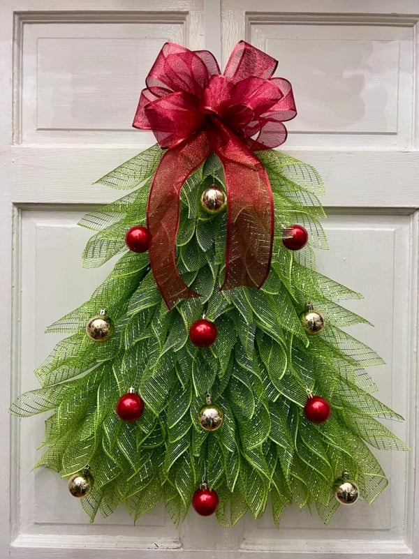 🎄Handmade Christmas Tree Wreath For Front Door - Image 4