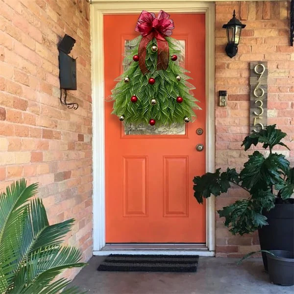 🎄Handmade Christmas Tree Wreath For Front Door - Image 9
