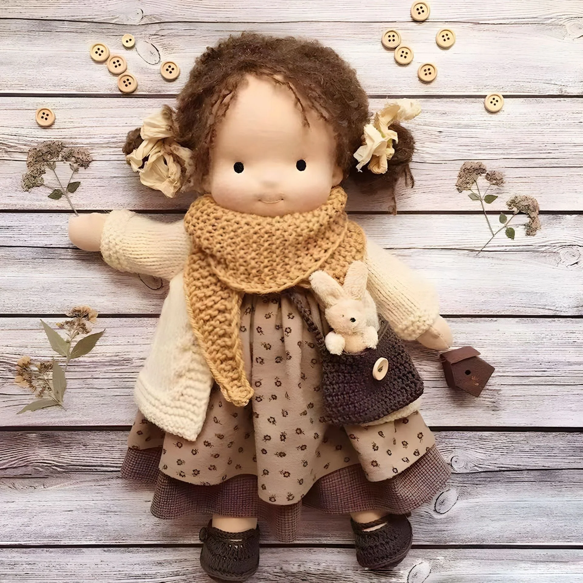ALL🎁🎁The Best Gift for Kids-Handmade Waldorf Doll👧(Buy2 Free Shipping) - Image 4