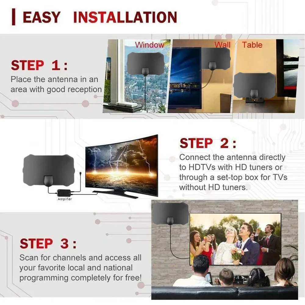 HDTV Cable Antenna 4K (5G Chip, Can Be Used Worldwide) - Image 9