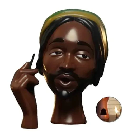 Head Incense Burner Black Woman - Image 11