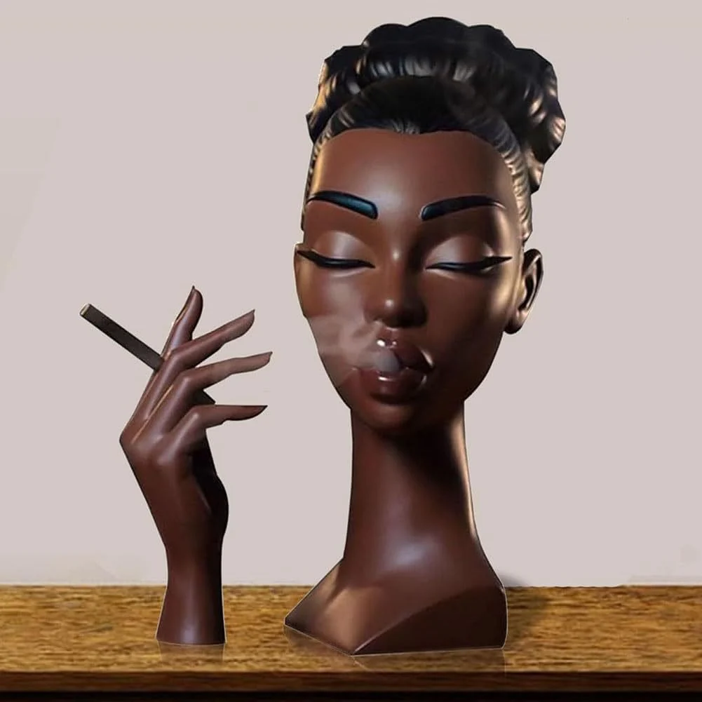 Head Incense Burner Black Woman - Image 5