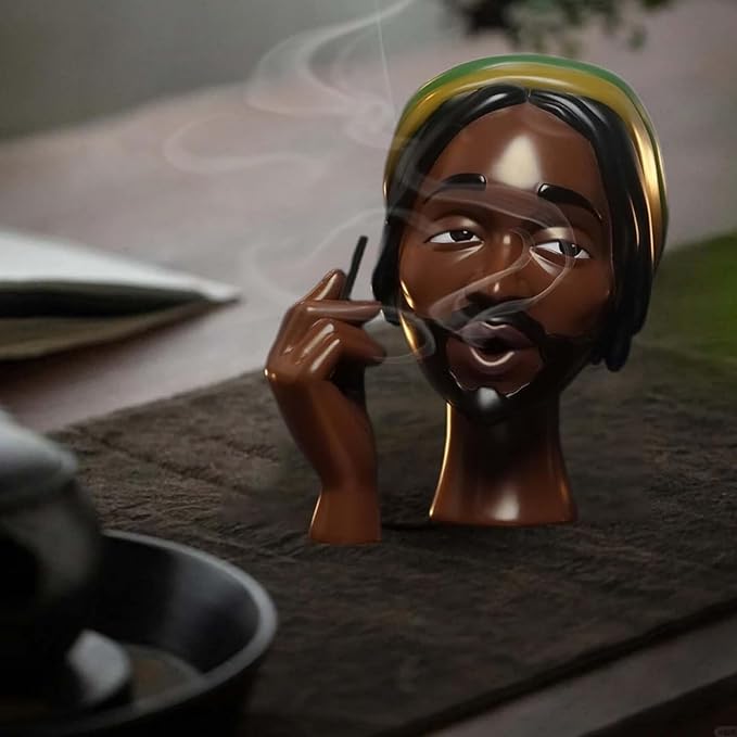 Head Incense Burner Black Woman - Image 7