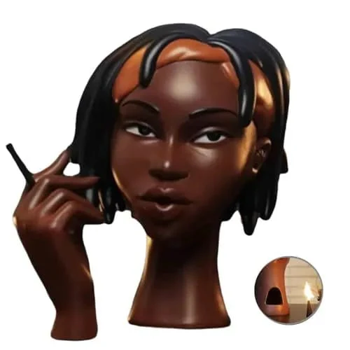 Head Incense Burner Black Woman - Image 9