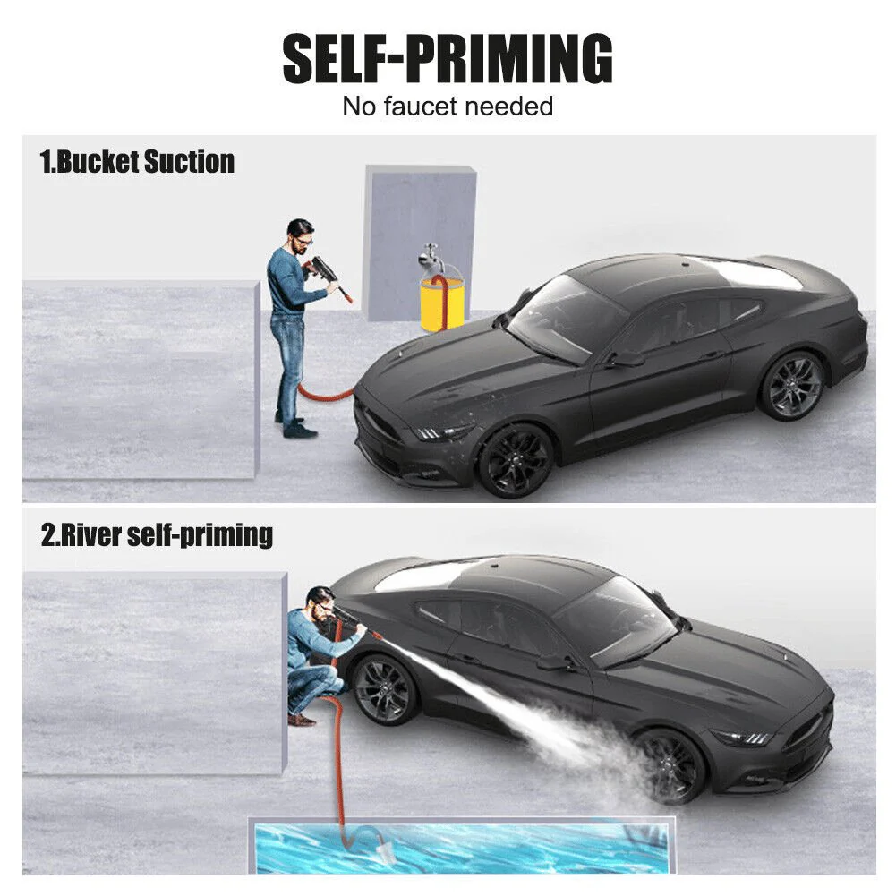 Cordless Portable High Pressure Spray Water Gun - Image 3