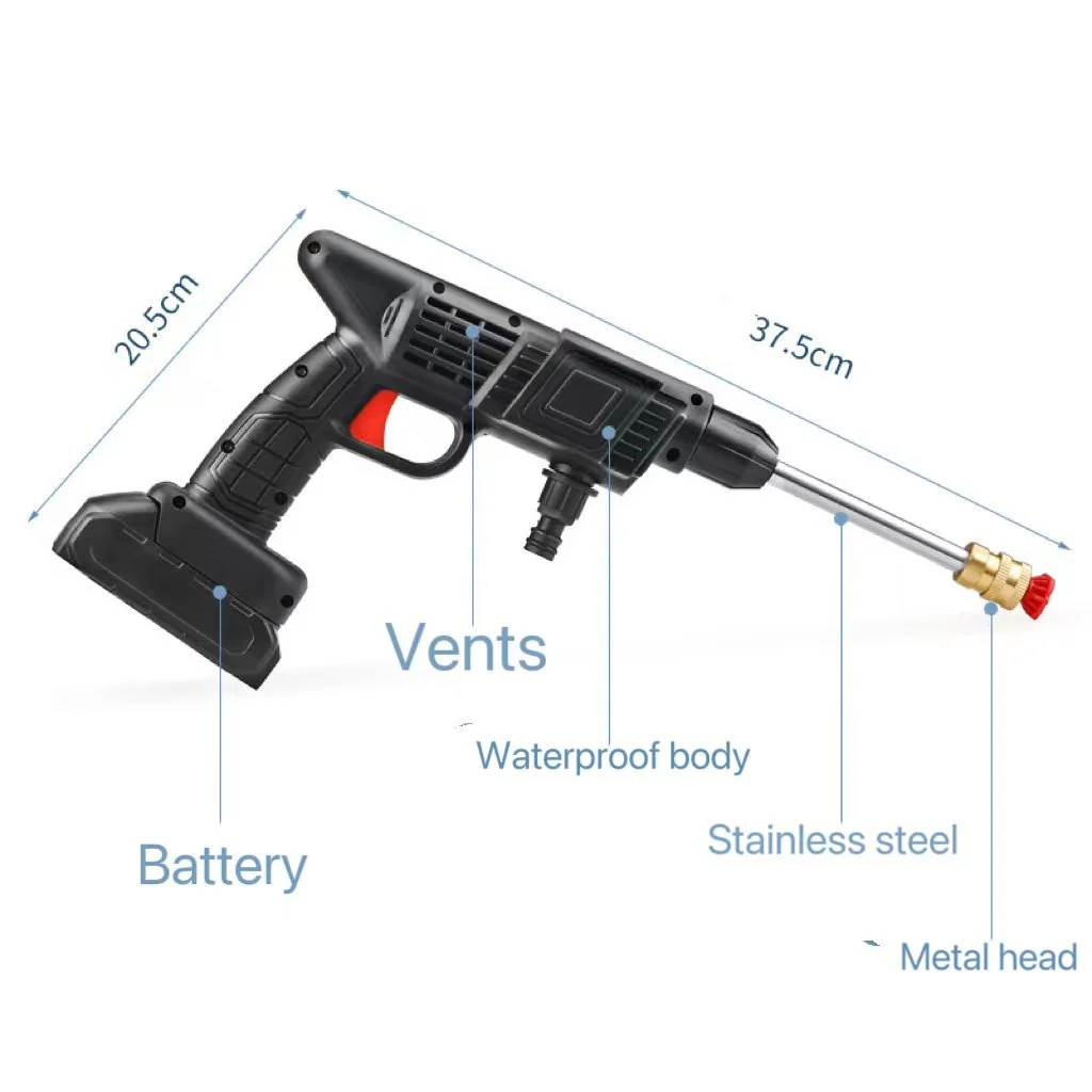 Cordless Portable High Pressure Spray Water Gun - Image 4