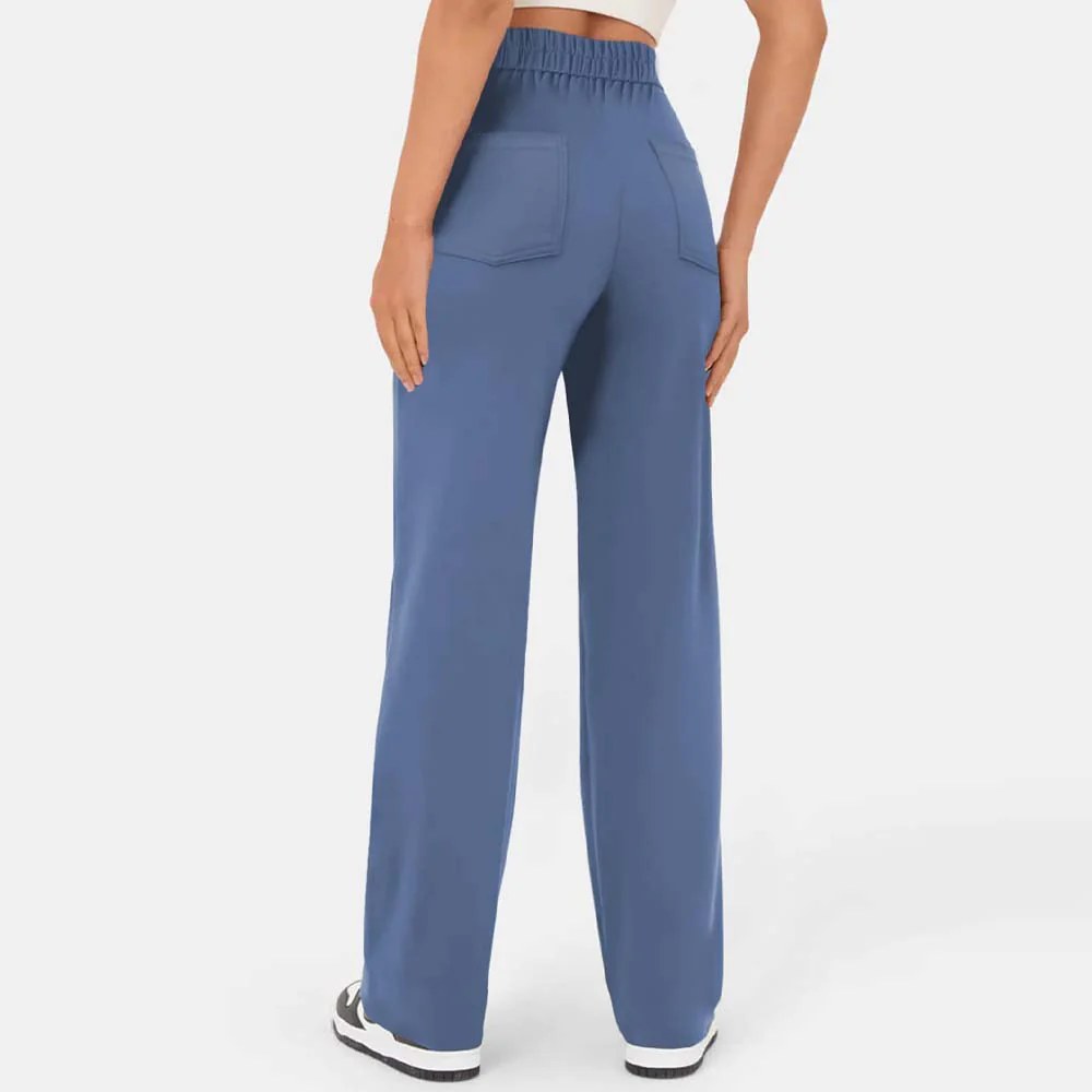 High-waisted Elastic Casual Trousers - Image 10