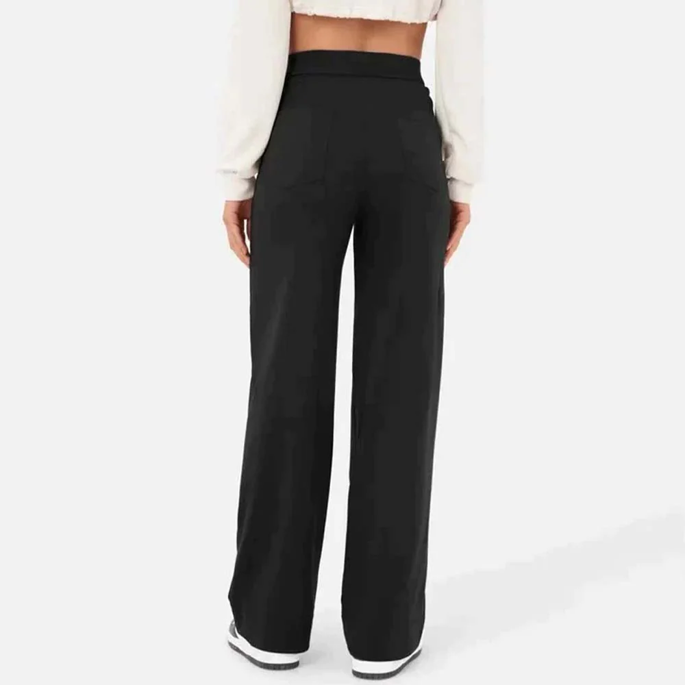 High-waisted Elastic Casual Trousers - Image 18