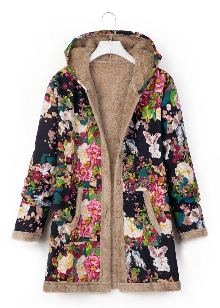 Hooded Wool Vintage Women's Jacket - Image 10
