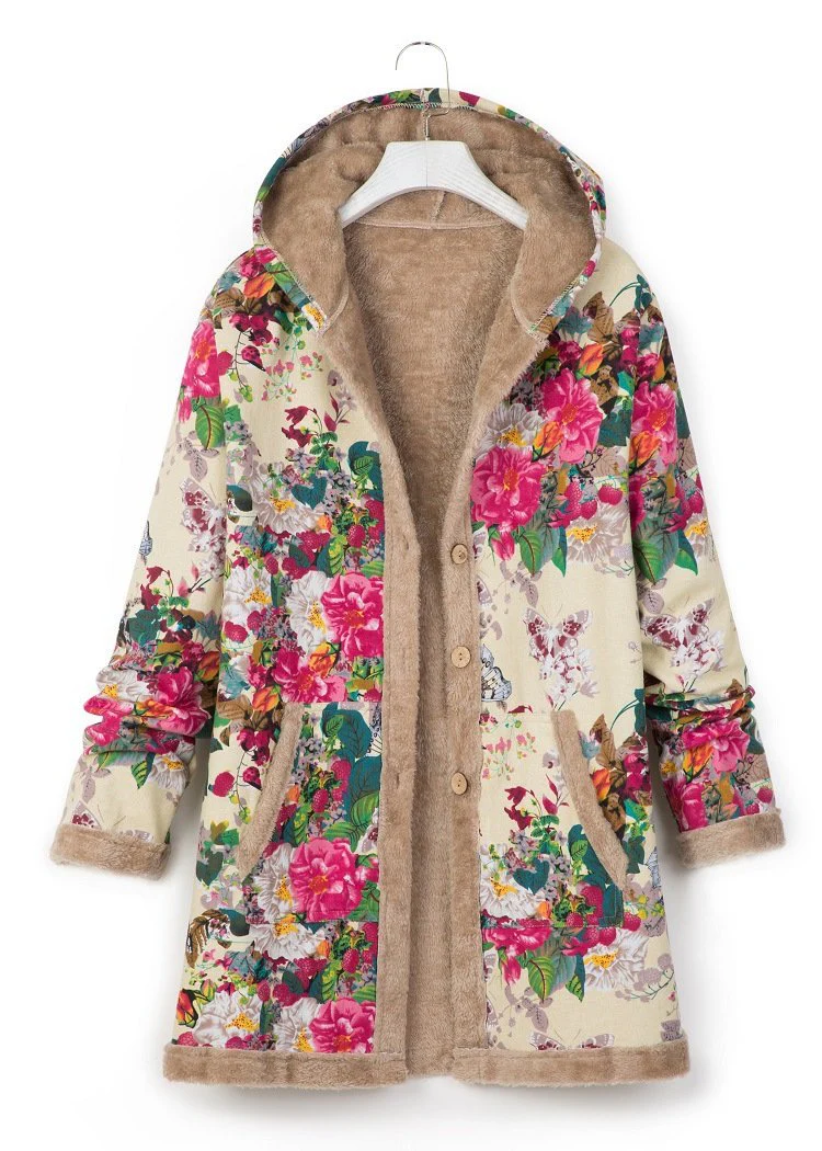Hooded Wool Vintage Women's Jacket - Image 12