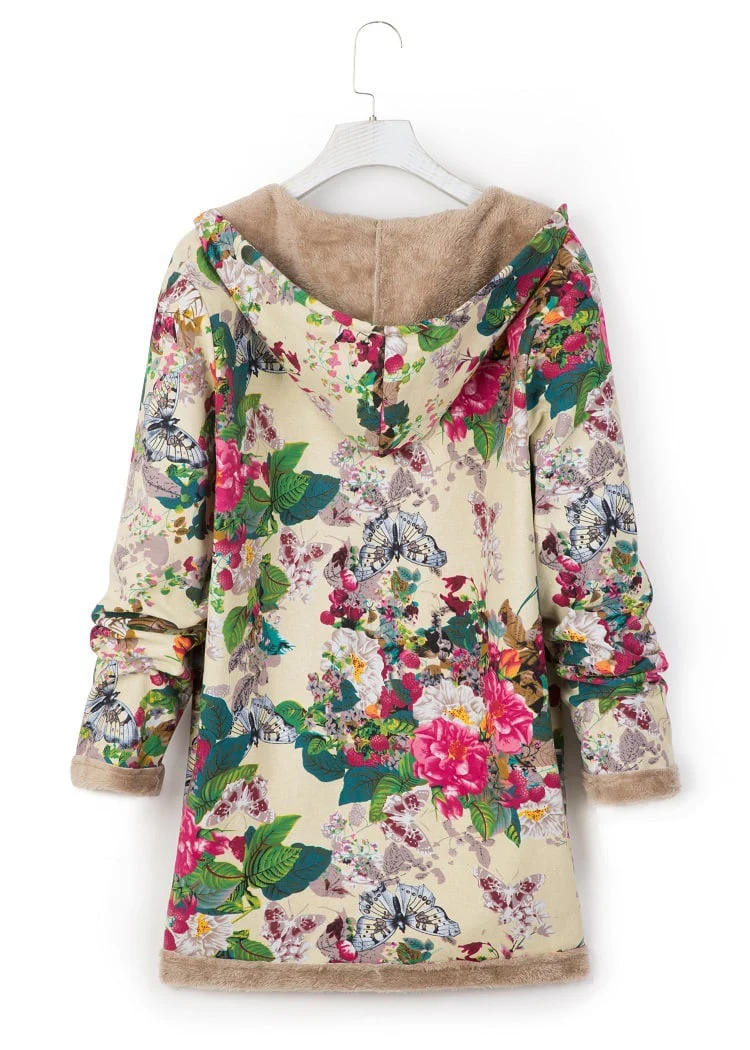 Hooded Wool Vintage Women's Jacket - Image 13
