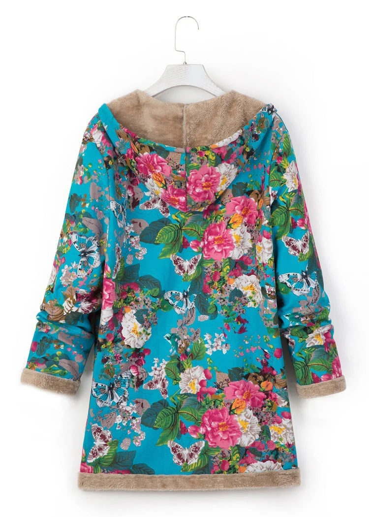 Hooded Wool Vintage Women's Jacket - Image 15