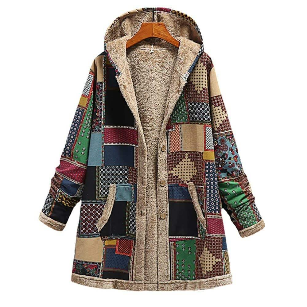 Hooded Wool Vintage Women's Jacket - Image 5