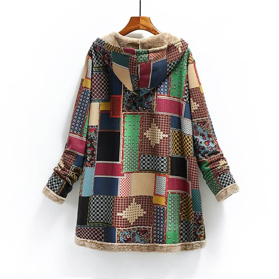 Hooded Wool Vintage Women's Jacket - Image 6