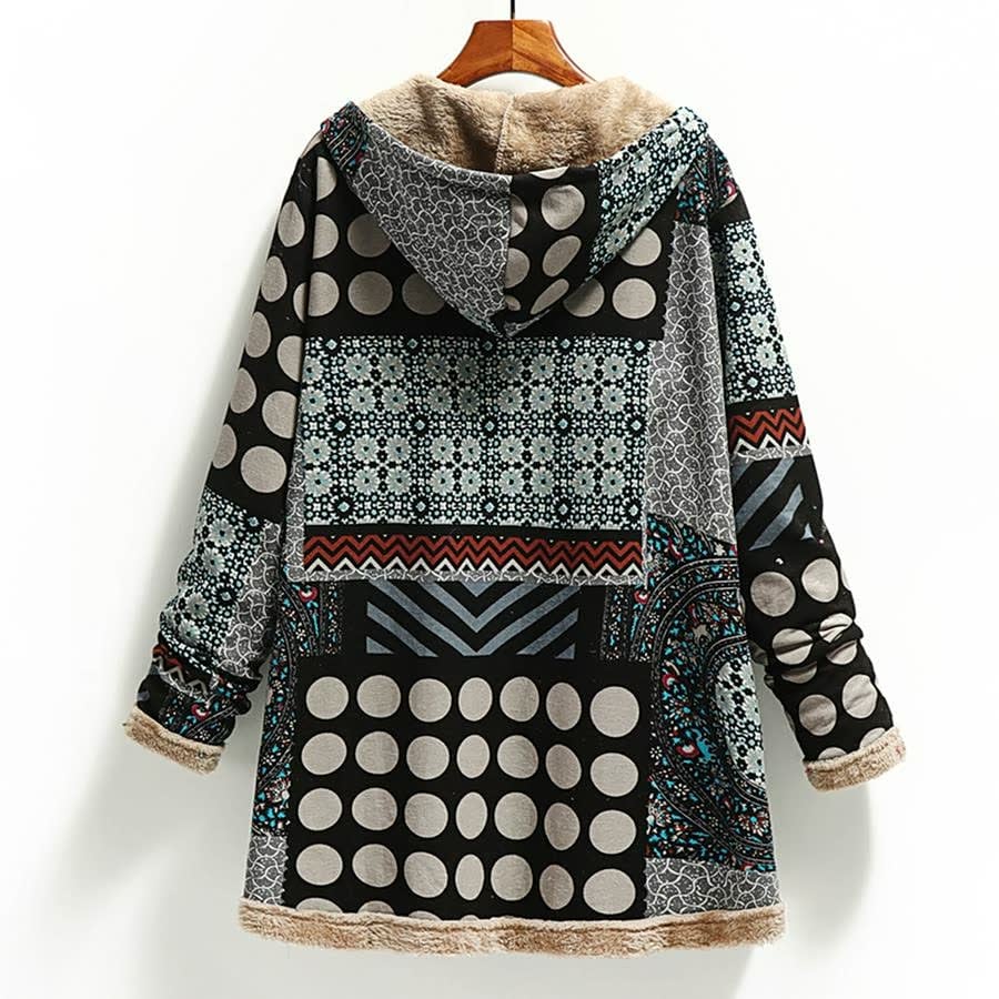 Hooded Wool Vintage Women's Jacket - Image 8