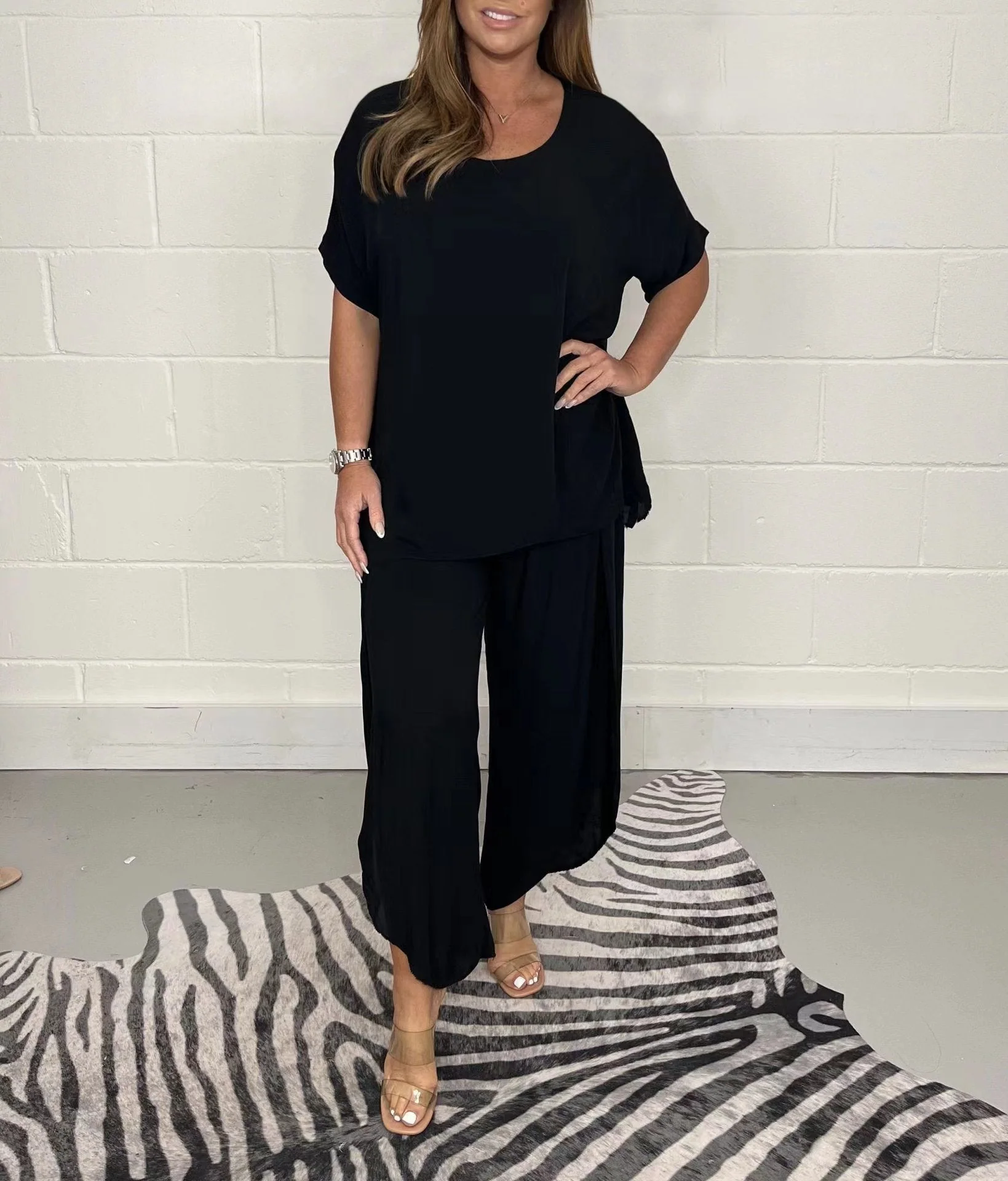Hot Sale 48% OFF💖Floaty 2 Piece Sleeved Trouser Set - Image 12