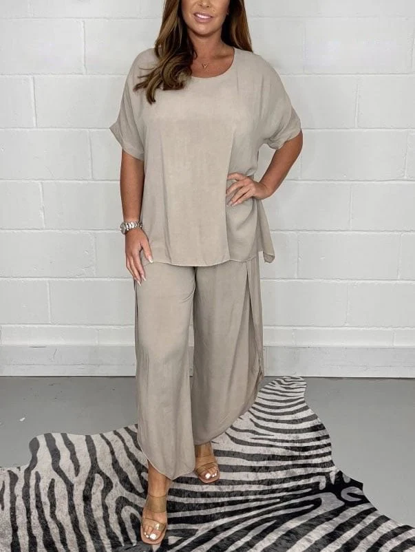 Hot Sale 48% OFF💖Floaty 2 Piece Sleeved Trouser Set - Image 2