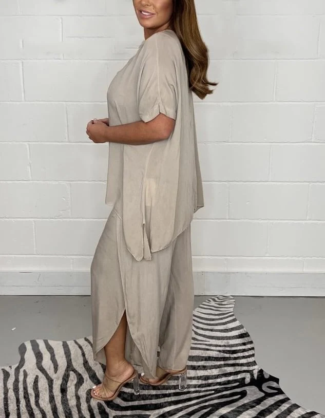 Hot Sale 48% OFF💖Floaty 2 Piece Sleeved Trouser Set - Image 3