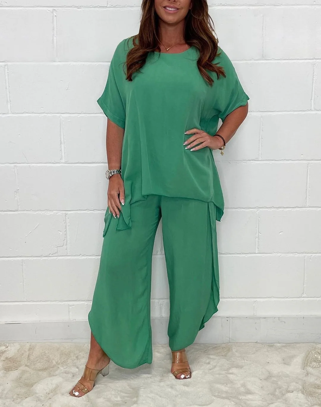 Hot Sale 48% OFF💖Floaty 2 Piece Sleeved Trouser Set - Image 9