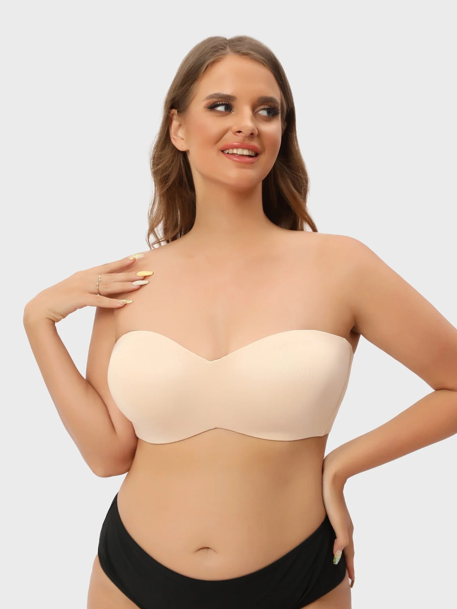 HOT SALE Plus Size Non-Slip Convertible Bandeau Bra - Image 7