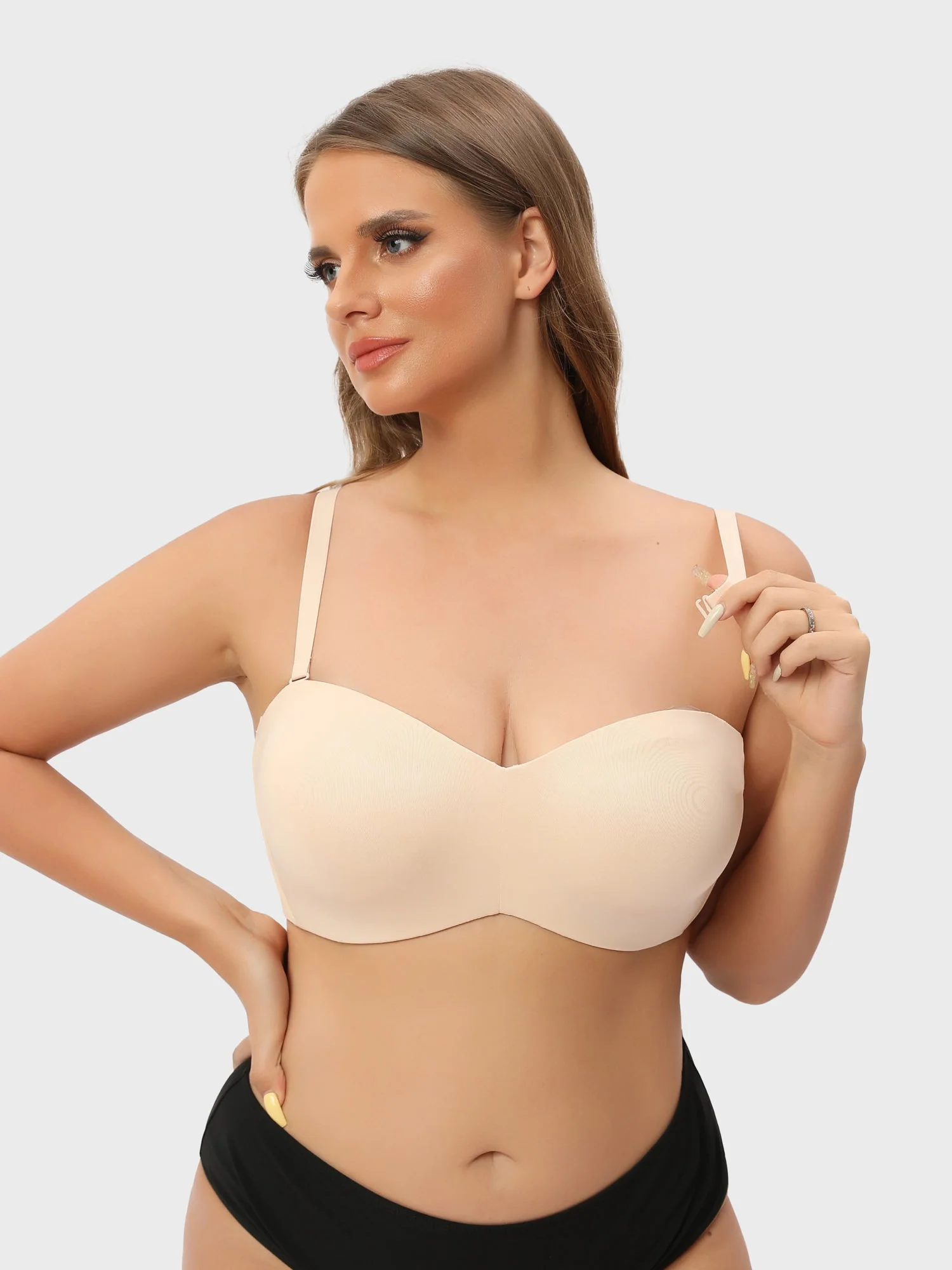 HOT SALE Plus Size Non-Slip Convertible Bandeau Bra - Image 8