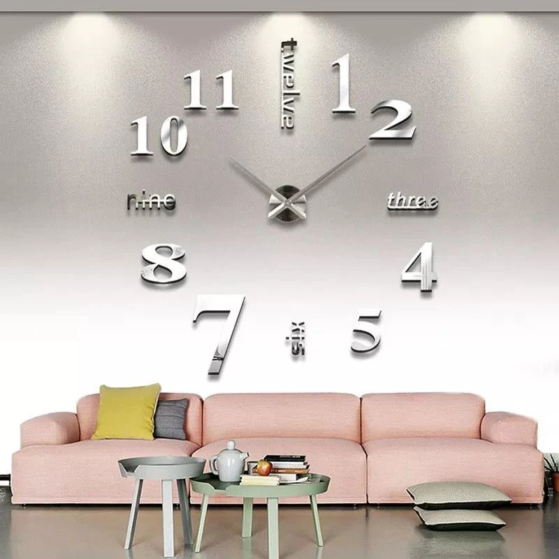 MODERN DIY PUNCH-FREE WALL CLOCK - Image 3