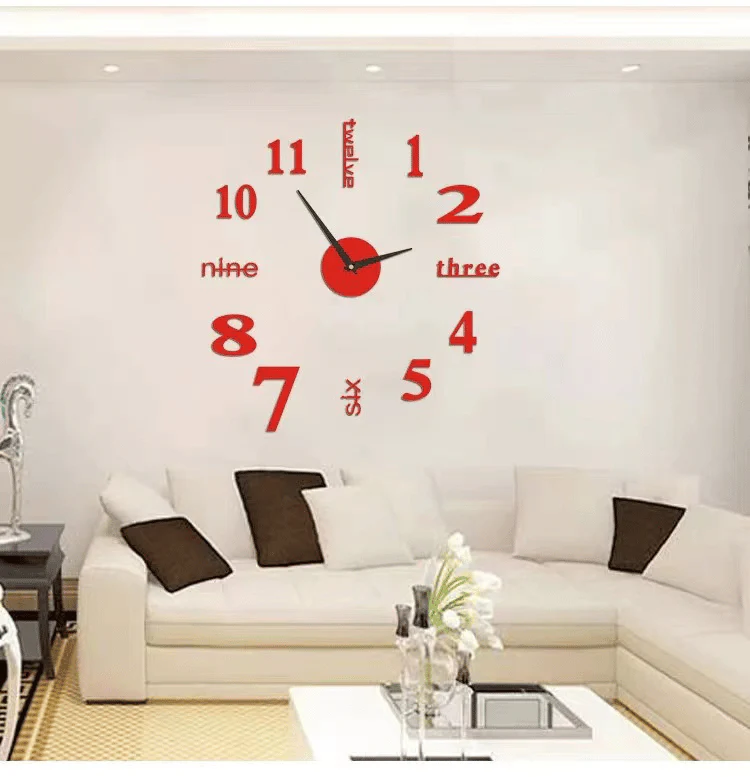 MODERN DIY PUNCH-FREE WALL CLOCK - Image 5