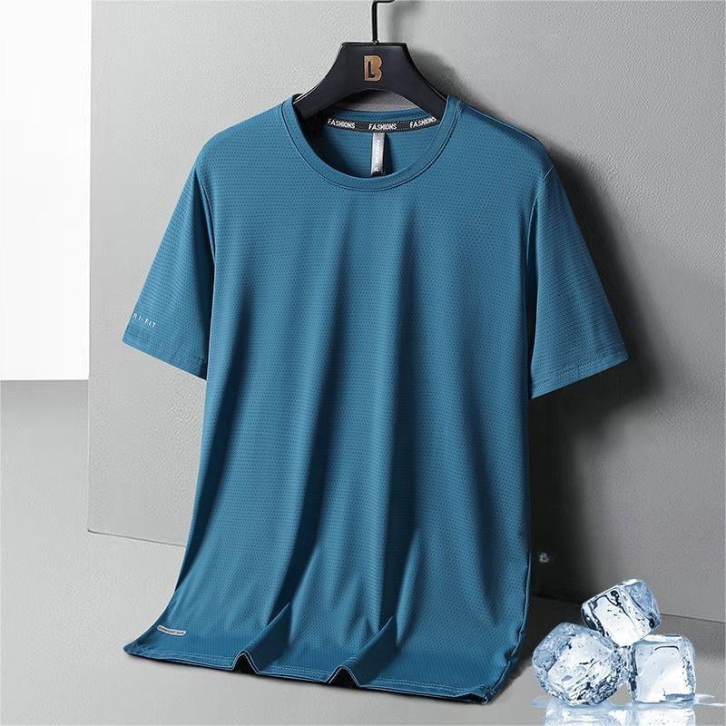 Ice Silk Round Neck T-Shirt - Image 7