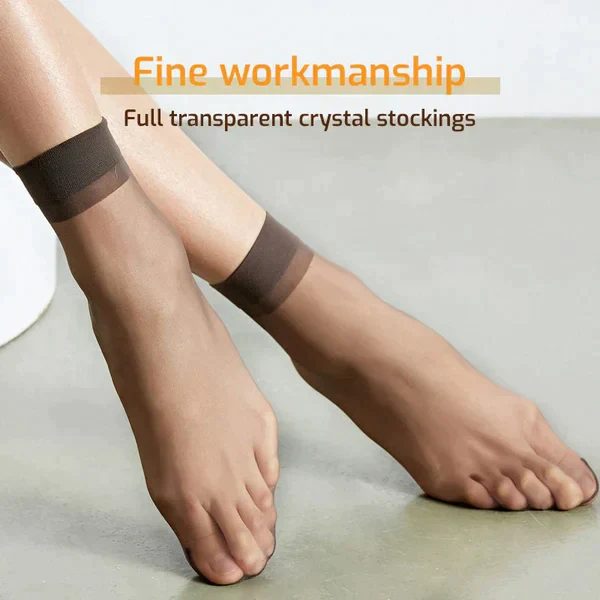 Invisible, Slip-resistant Crystal Silk Socks - Image 3