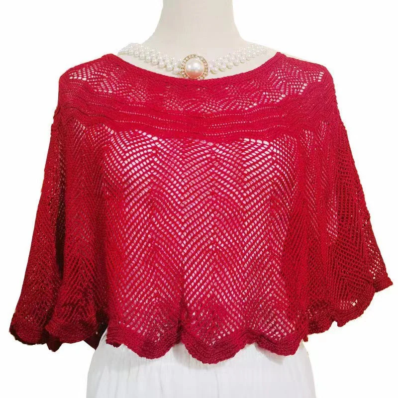 Knitted Sun-proof Ice Silk Shawl - Image 10