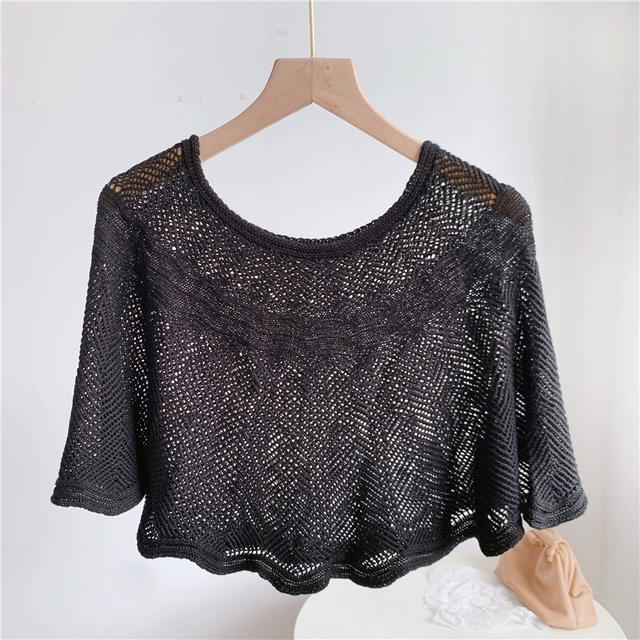 Knitted Sun-proof Ice Silk Shawl - Image 9