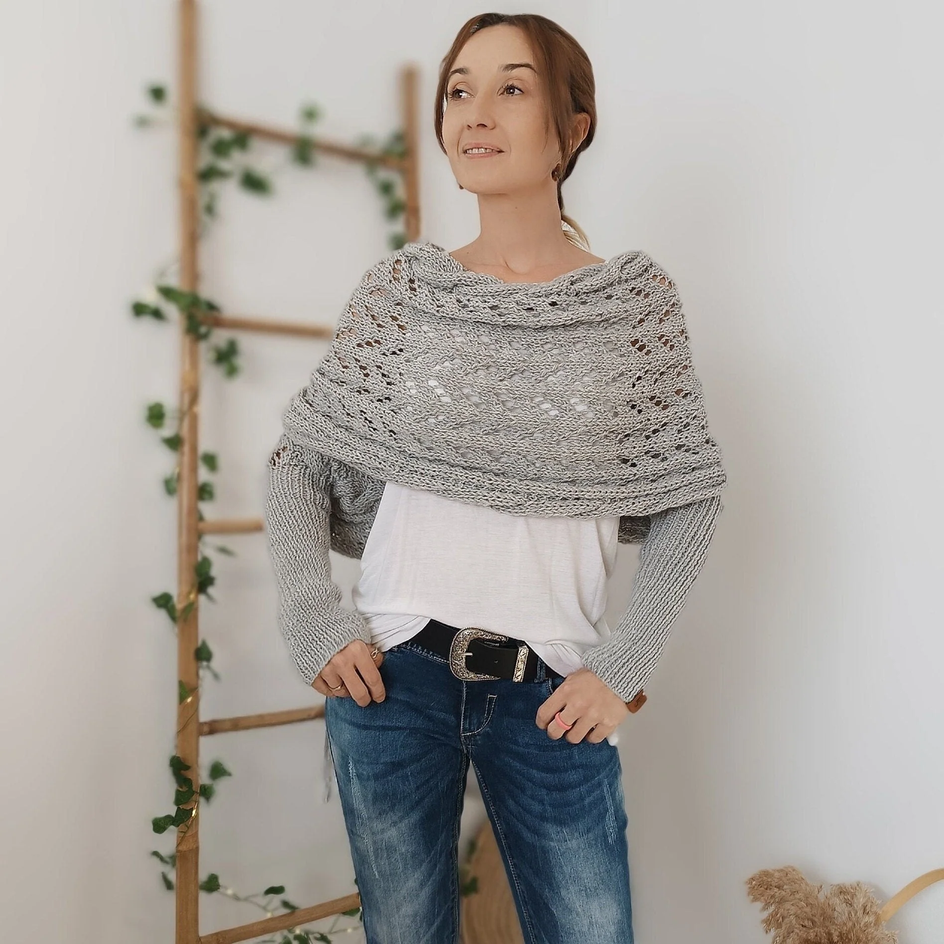 Knitted Wrap Shrugs For Women - Image 26